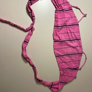 Pink Striped Brandy Top